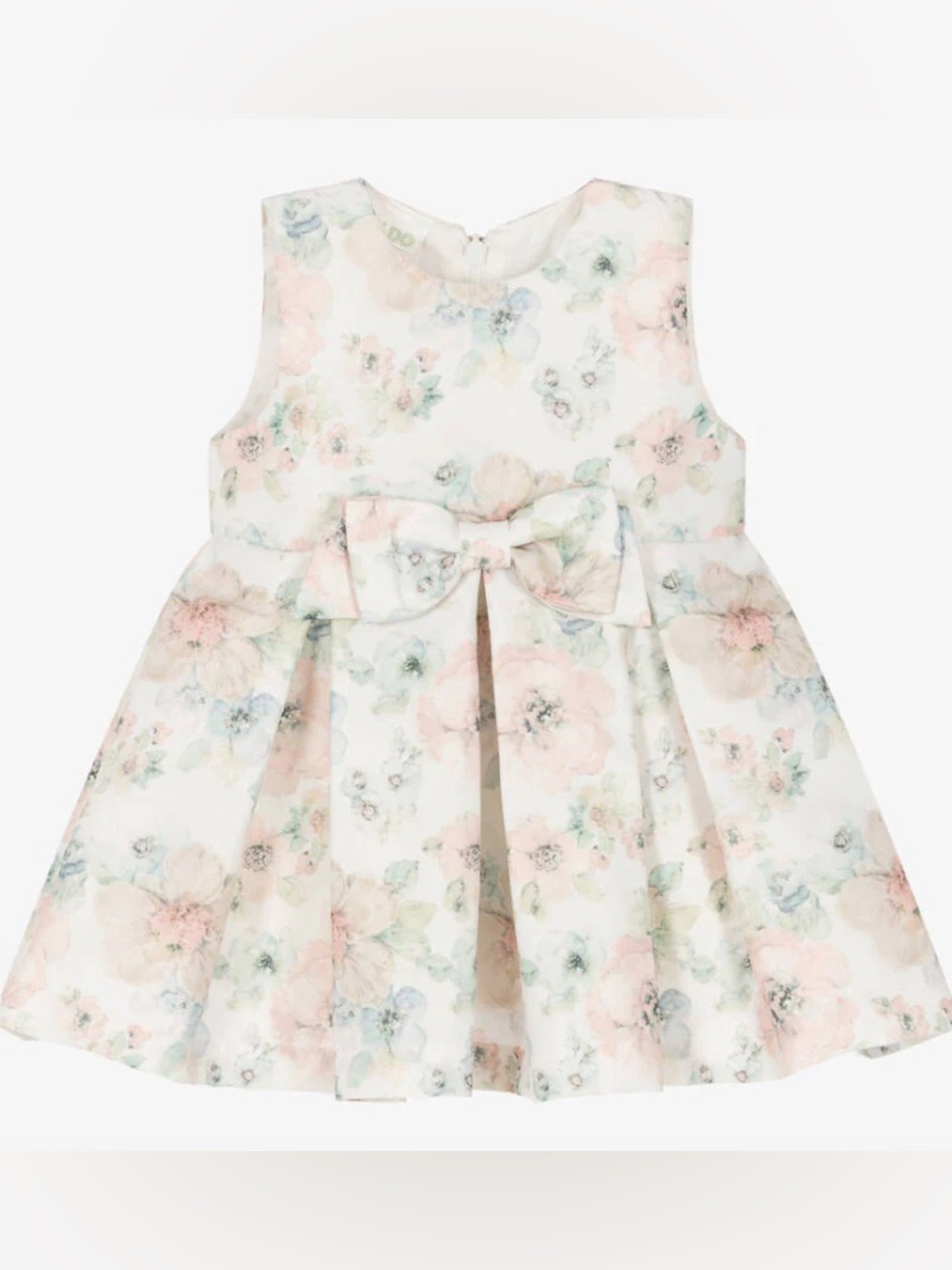I DO - Girls Silky Satin Floral Dress (Size: 18M)